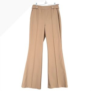Rachel Zoe Tan Bell Bottom Flare Pants Women Size 2 High Waisted
